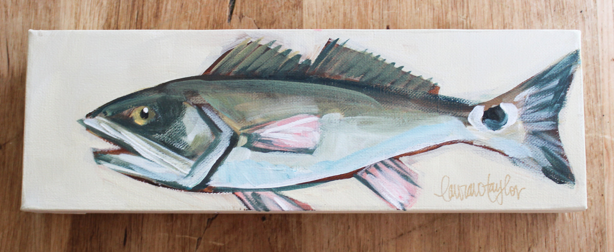 4x12 Fish on Canvas