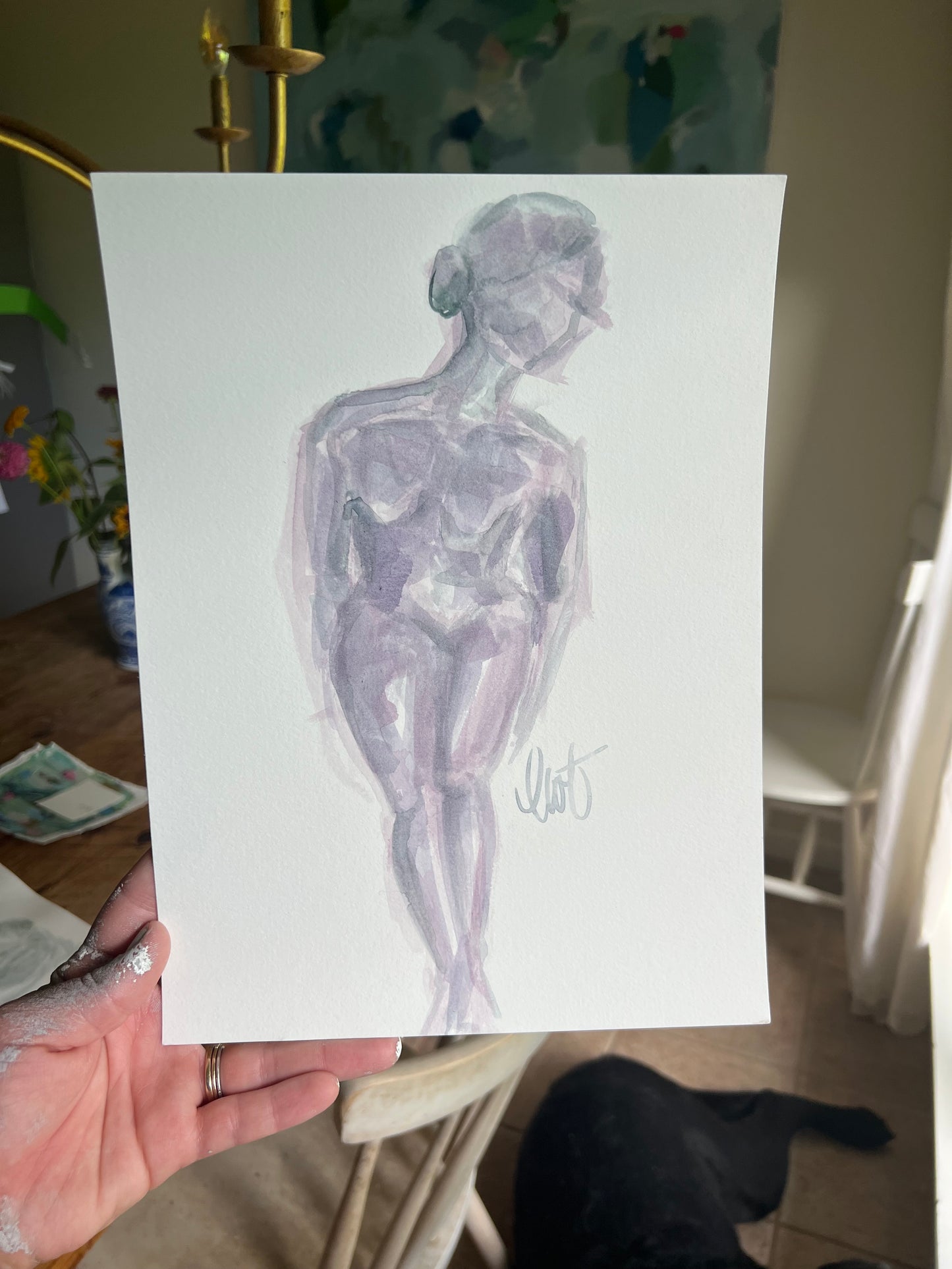 9x12 in Watercolor on Paper