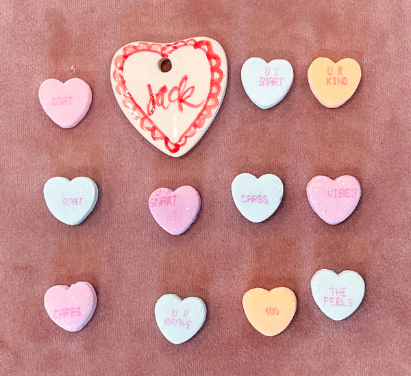 Personalized Mini Heart Charm- Valentine's 2023