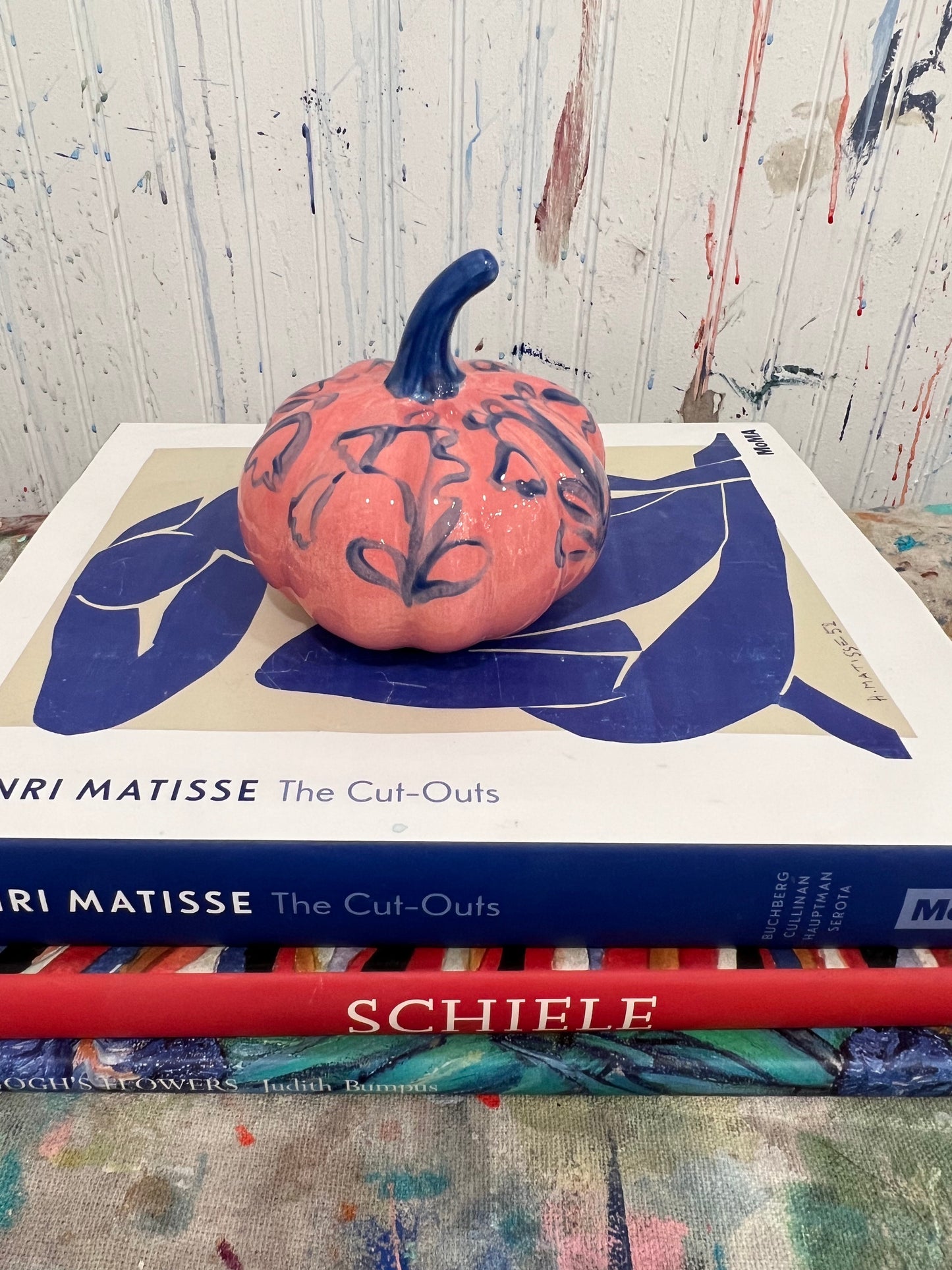 Mini Pink and Blue Pumpkin  #7