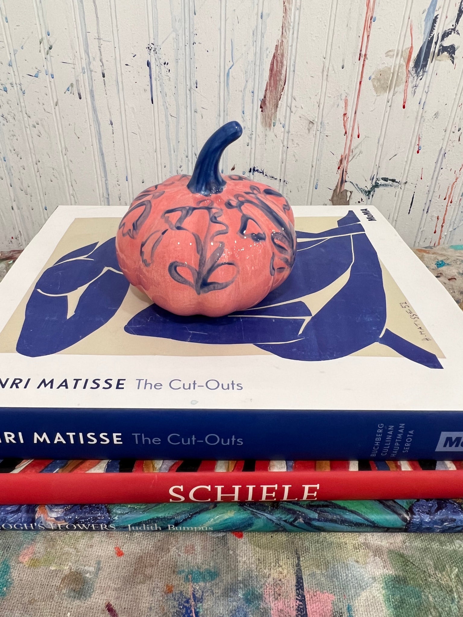Mini Pink and Blue Pumpkin  #7