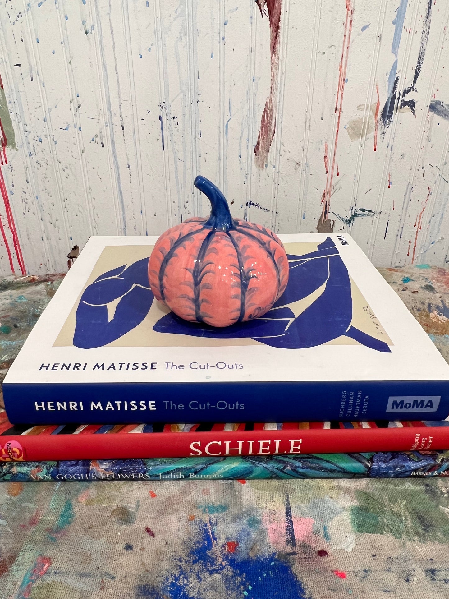 Mini Pink and Blue Pumpkin  #6