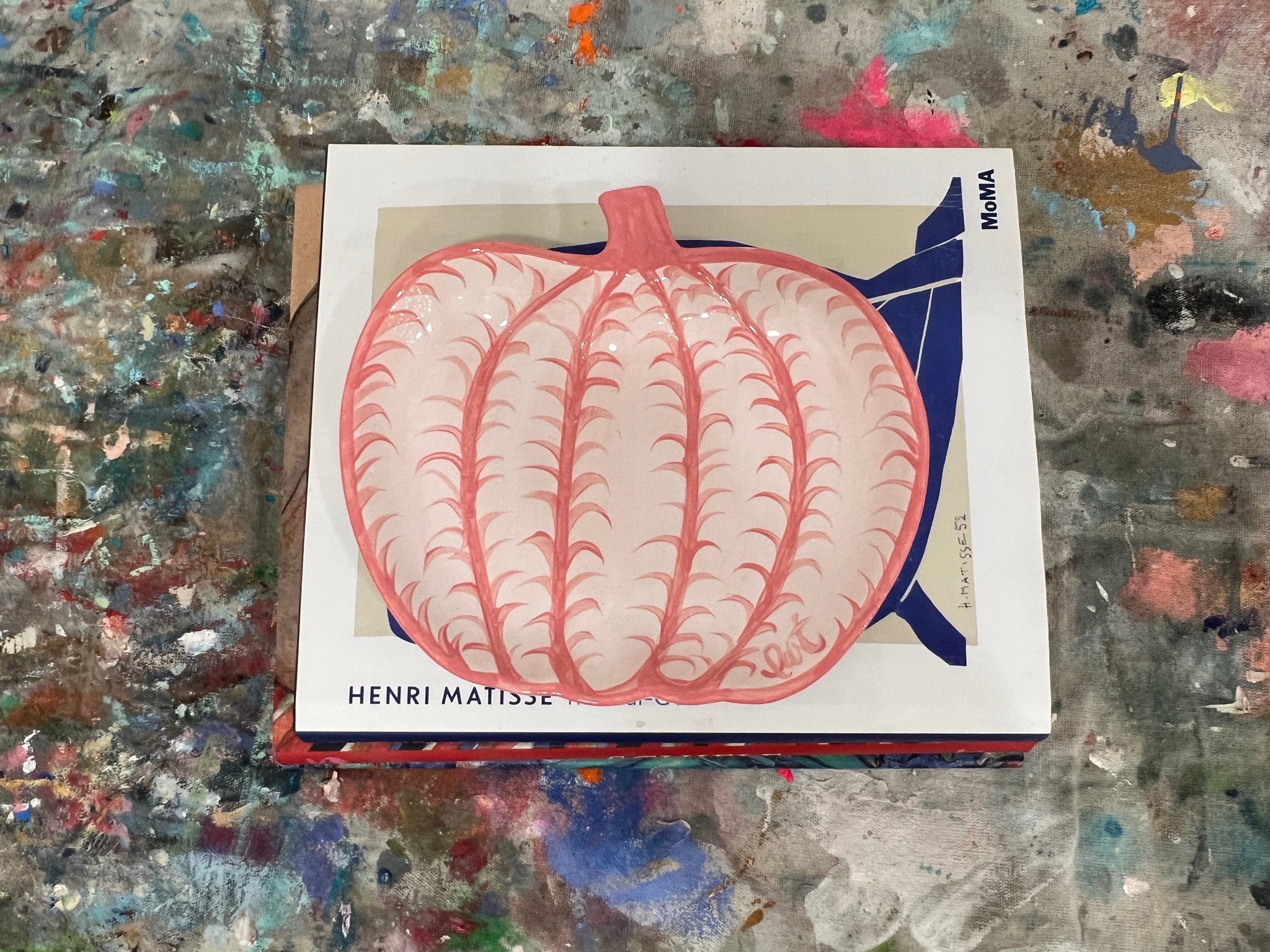 Pink Pumpkin Plate #2