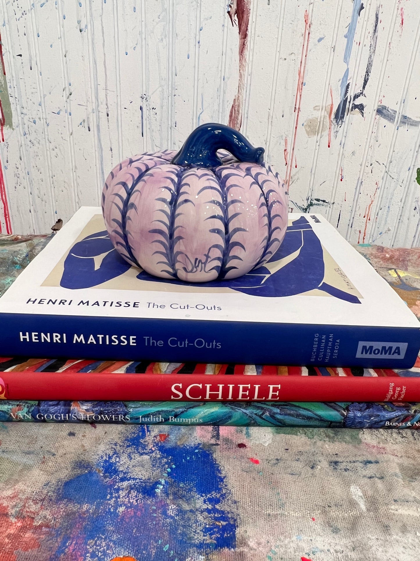 Medium Purple and Blue Pumpkin #4